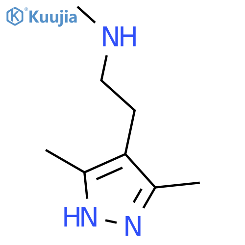2-(3,5-dimethyl-1H-pyrazol-4-yl)-N-methylethan-1-amine structure