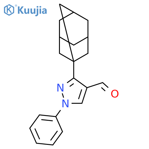 3-(1-Adamantyl)-1-phenyl-1H-pyrazole-4-carbaldehyde structure