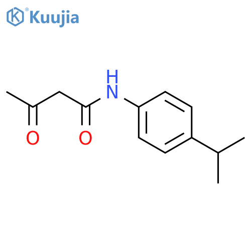 3-oxo-N-4-(propan-2-yl)phenylbutanamide structure