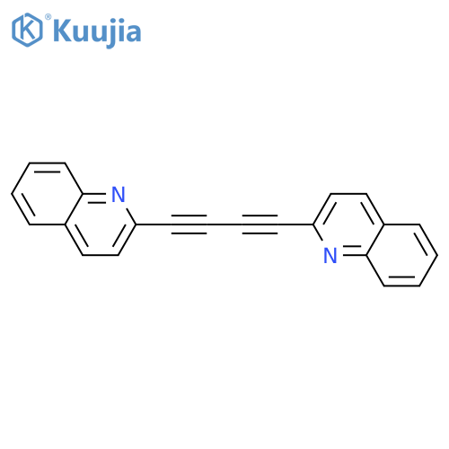 Quinoline, 2,2'-(1,3-butadiyne-1,4-diyl)bis- structure