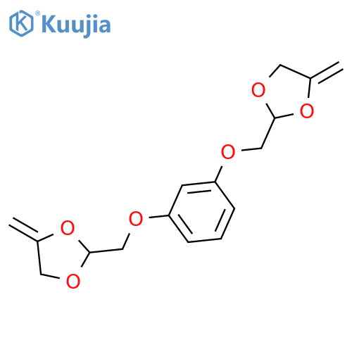 1,3-DIOXOLANE, 2,2'-[1,3-PHENYLENEBIS(OXYMETHYLENE)]BIS[4-METHYLENE- structure