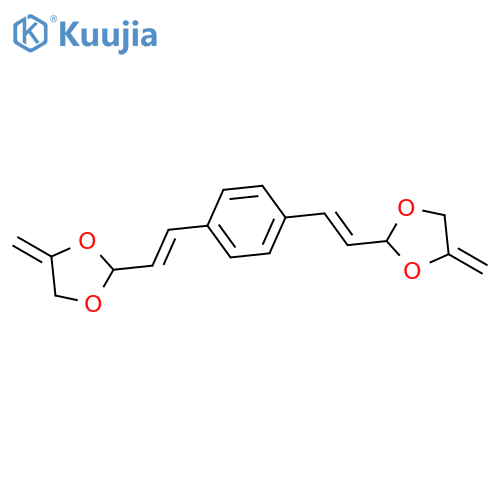 1,3-DIOXOLANE, 2,2'-(1,4-PHENYLENEDI-2,1-ETHENEDIYL)BIS[4-METHYLENE- structure