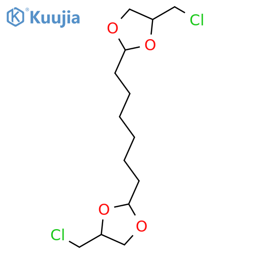 1,3-DIOXOLANE, 2,2'-(1,6-HEXANEDIYL)BIS[4-(CHLOROMETHYL)- structure