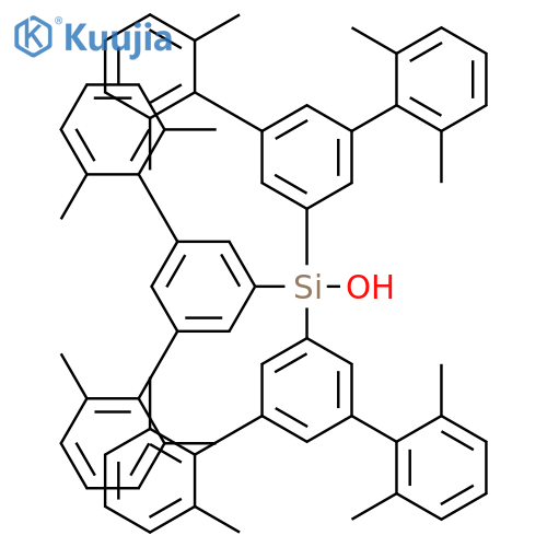 Silanol, tris(2,2'',6,6''-tetramethyl[1,1':3',1''-terphenyl]-5'-yl)- structure
