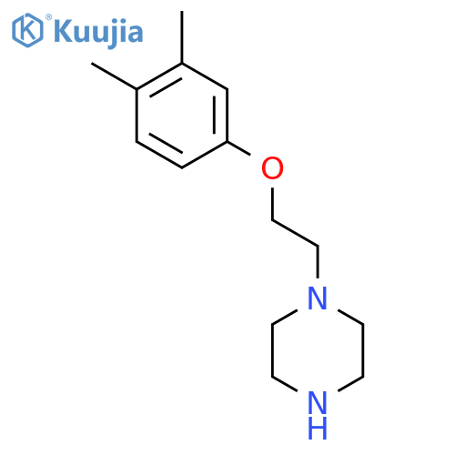 1-[2-(3,4-Dimethyl-phenoxy)-ethyl]-piperazine structure