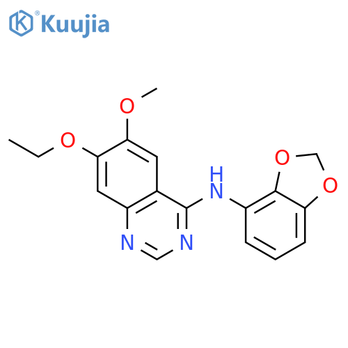 4-Quinazolinamine, N-1,3-benzodioxol-4-yl-7-ethoxy-6-methoxy- structure