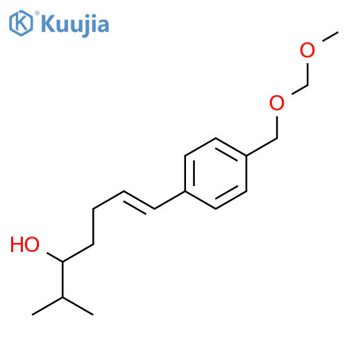 6-Hepten-3-ol, 7-[4-[(methoxymethoxy)methyl]phenyl]-2-methyl-, (6E)- structure