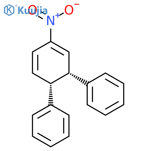 Benzene, 1,1'-[(1R,2R)-4-nitro-3,5-cyclohexadiene-1,2-diyl]bis-, rel- structure