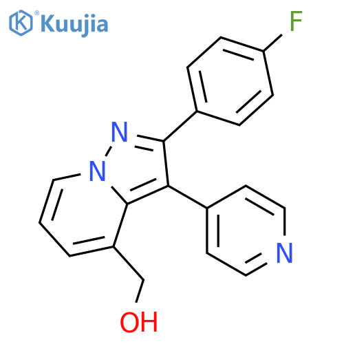 PYRAZOLO[1,5-A]PYRIDINE-4-METHANOL, 2-(4-FLUOROPHENYL)-3-(4-PYRIDINYL)- structure