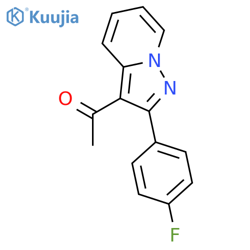 ETHANONE, 1-[2-(4-FLUOROPHENYL)PYRAZOLO[1,5-A]PYRIDIN-3-YL]- structure