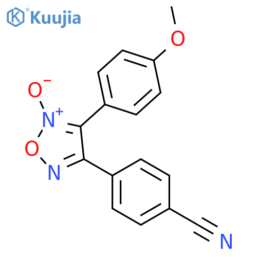 BENZONITRILE, 4-[4-(4-METHOXYPHENYL)-5-OXIDO-1,2,5-OXADIAZOL-3-YL]- structure
