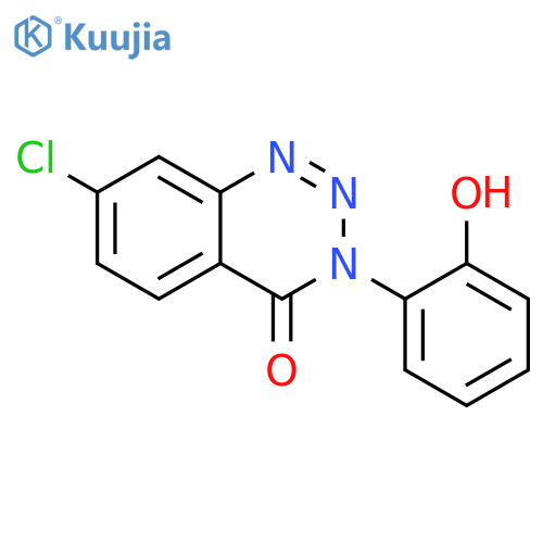 1,2,3-BENZOTRIAZIN-4(3H)-ONE, 7-CHLORO-3-(2-HYDROXYPHENYL)- structure