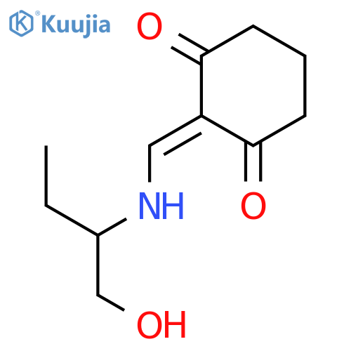1,3-Cyclohexanedione, 2-[[[1-(hydroxymethyl)propyl]amino]methylene]- (9CI) structure