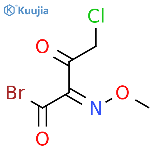 Butanoyl bromide, 4-chloro-2-(methoxyimino)-3-oxo-, (2Z)- structure