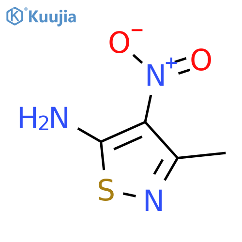 3-methyl-4-nitro-1,2-thiazol-5-amine structure