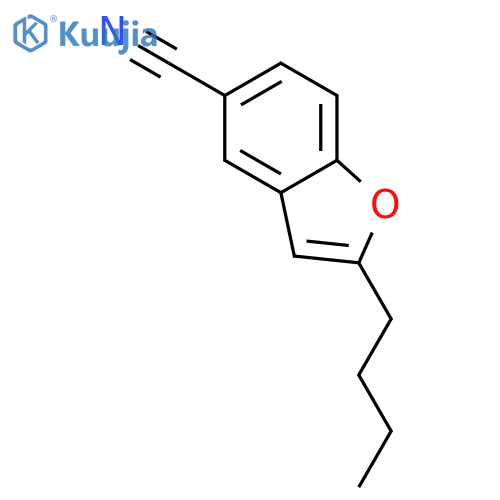 5-Benzofurancarbonitrile, 2-butyl- structure