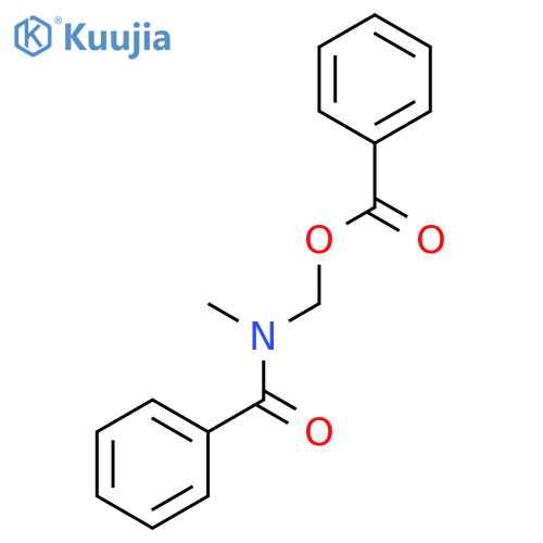 Benzamide, N-[(benzoyloxy)methyl]-N-methyl- structure