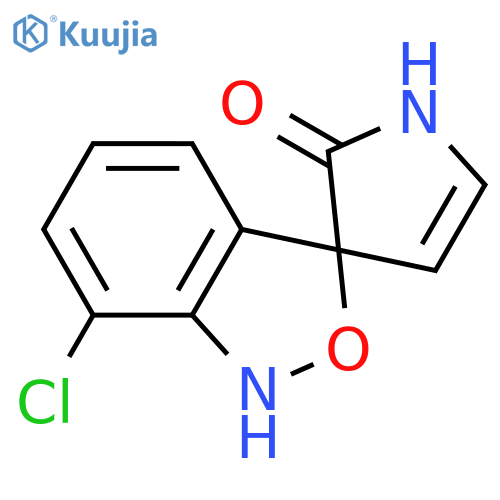 Spiro[2,1-benzisoxazole-3(1H),3'-[3H]pyrrol]-2'(1'H)-one, 7-chloro- structure