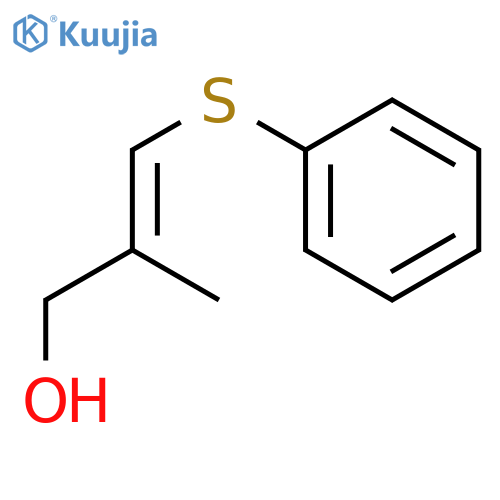 2-Propen-1-ol, 2-methyl-3-(phenylthio)-, (2E)- structure