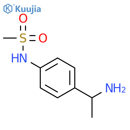 N-(4-(1-aminoethyl)phenyl)methanesulfonamide structure