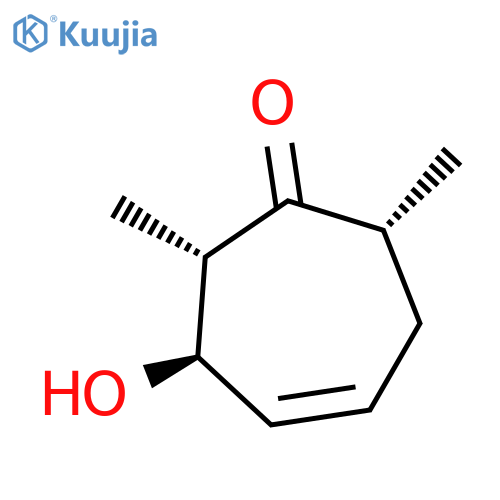 4-Cyclohepten-1-one, 3-hydroxy-2,7-dimethyl-, (2S,3R,7R)- structure