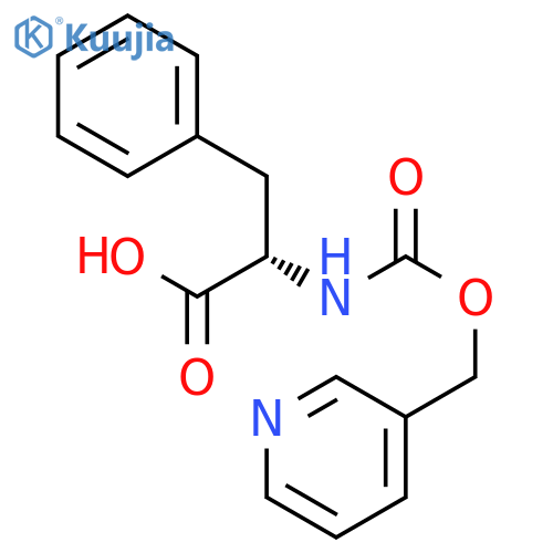 L-PHENYLALANINE, N-[(3-PYRIDINYLMETHOXY)CARBONYL]- structure