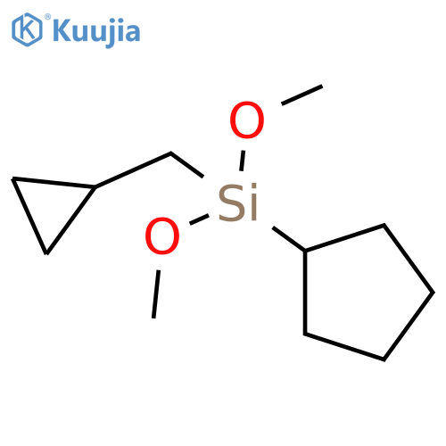 SILANE, CYCLOPENTYL(CYCLOPROPYLMETHYL)DIMETHOXY- structure