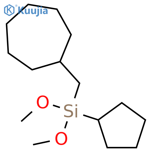 Silane, (cycloheptylmethyl)cyclopentyldimethoxy- structure