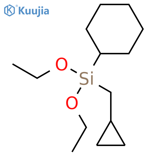 SILANE, CYCLOHEXYL(CYCLOPROPYLMETHYL)DIETHOXY- structure