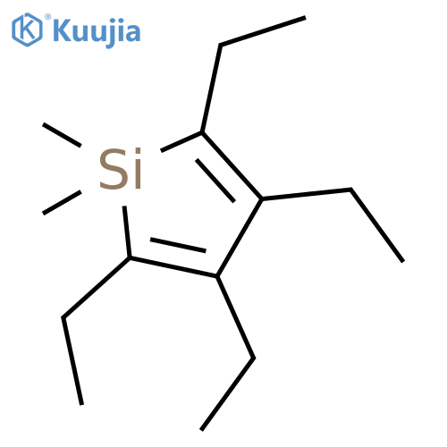 Silacyclopenta-2,4-diene, 2,3,4,5-tetraethyl-1,1-dimethyl- structure