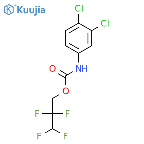 Carbamic acid, (3,4-dichlorophenyl)-, 2,2,3,3-tetrafluoropropyl ester structure