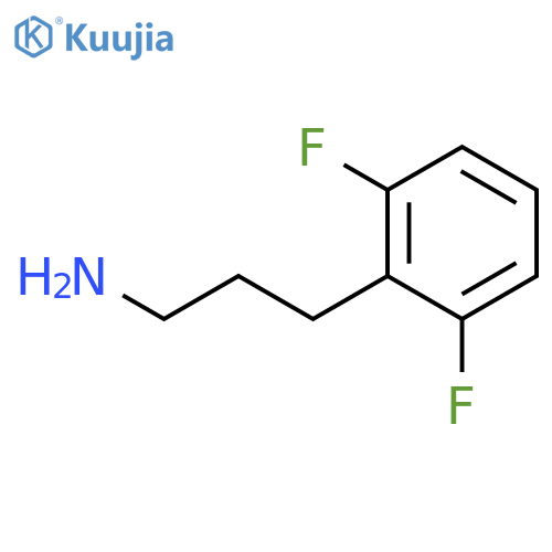 3-(2,6-difluorophenyl)propan-1-amine structure