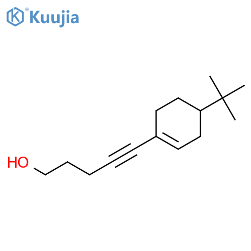 4-Pentyn-1-ol, 5-[4-(1,1-dimethylethyl)-1-cyclohexen-1-yl]- structure