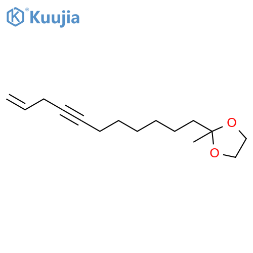 1,3-Dioxolane, 2-methyl-2-(10-undecen-7-ynyl)- structure