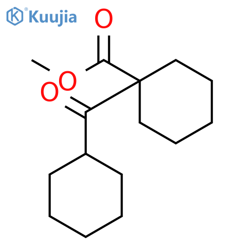 Cyclohexanecarboxylic acid, 1-(cyclohexylcarbonyl)-, methyl ester structure