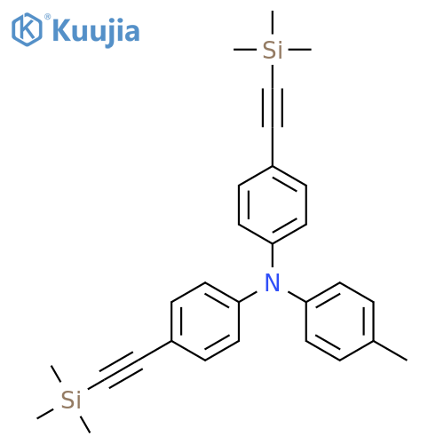 4-Methyl-N,N-bis{4-[(trimethylsilyl)ethynyl]phenyl}aniline structure