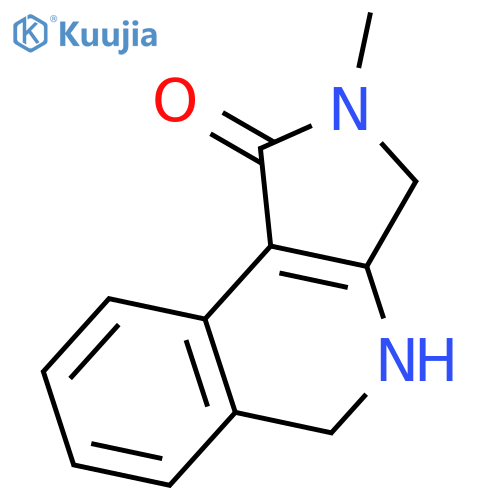 1H-Pyrrolo[3,4-c]isoquinolin-1-one, 2,3,4,5-tetrahydro-2-methyl- structure