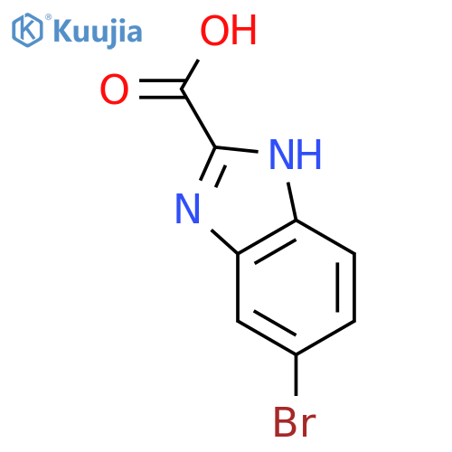 5-bromo-1H-1,3-benzodiazole-2-carboxylic acid structure