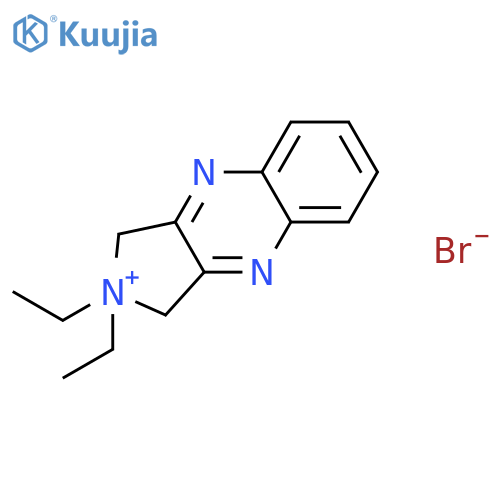 1H-Pyrrolo[3,4-b]quinoxalinium, 2,2-diethyl-2,3-dihydro-, bromide structure