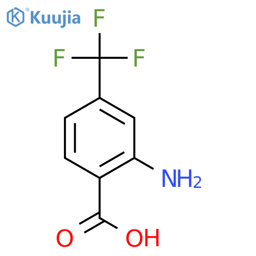 2-Amino-4-(trifluoromethyl)benzoic acid structure