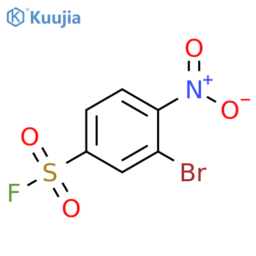 3-Bromo-4-nitrobenzene-1-sulfonyl fluoride structure