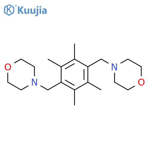 Morpholine, 4,4'-[(2,3,5,6-tetramethyl-1,4-phenylene)bis(methylene)]bis- structure