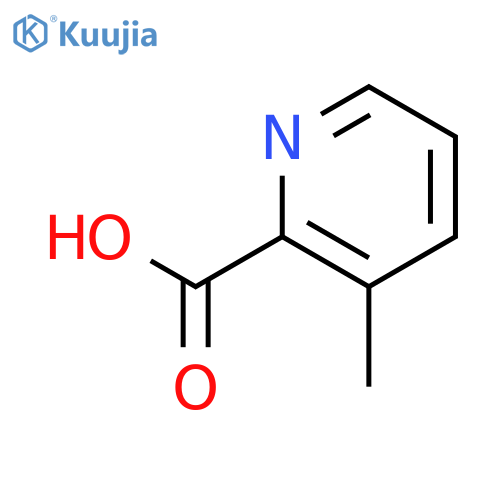 3-Methylpyridine-2-carboxylic Acid structure