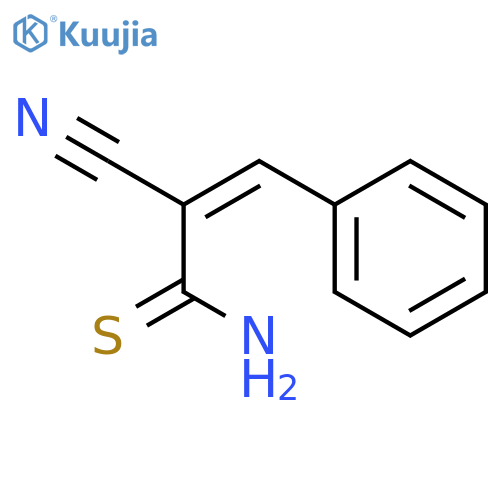 2-PROPENETHIOAMIDE, 2-CYANO-3-PHENYL- structure