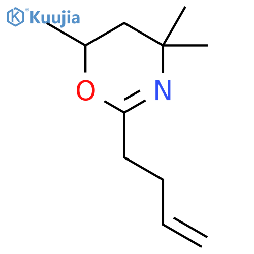 4H-1,3-Oxazine, 2-(3-butenyl)-5,6-dihydro-4,4,6-trimethyl- structure
