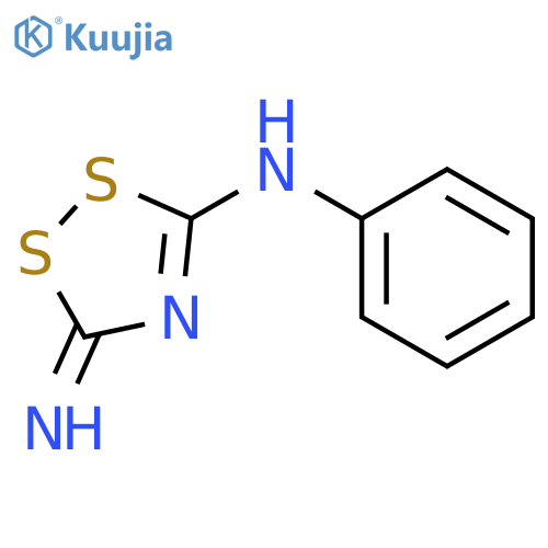 3H-1,2,4-Dithiazol-5-amine, 3-imino-N-phenyl- structure