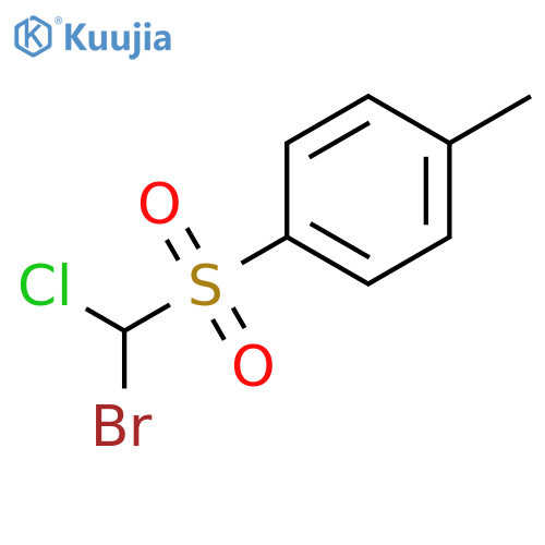 Benzene, 1-[(bromochloromethyl)sulfonyl]-4-methyl- structure