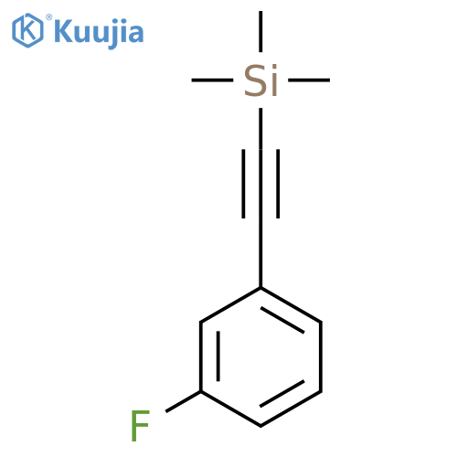 Benzene,1-fluoro-3-[2-(trimethylsilyl)ethynyl]- structure
