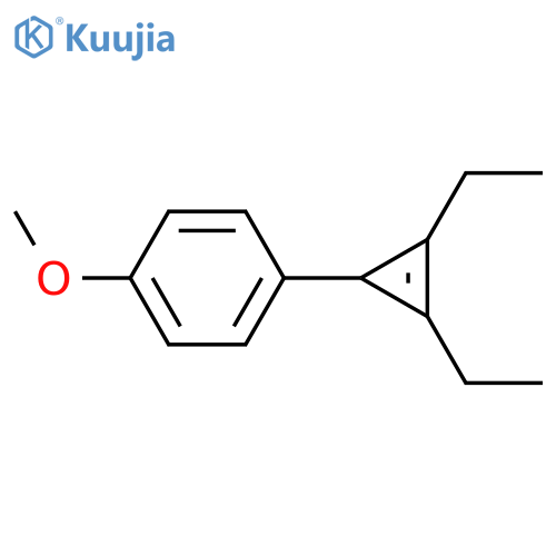 BENZENE, 1-(2,3-DIETHYL-2-CYCLOPROPEN-1-YL)-4-METHOXY- structure