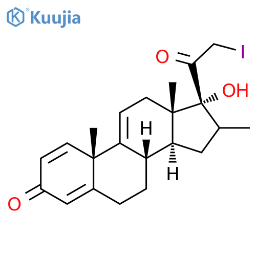Pregna-1,4,9(11)-triene-3,20-dione,17-hydroxy-21-iodo-16-methyl-, (16b)- structure